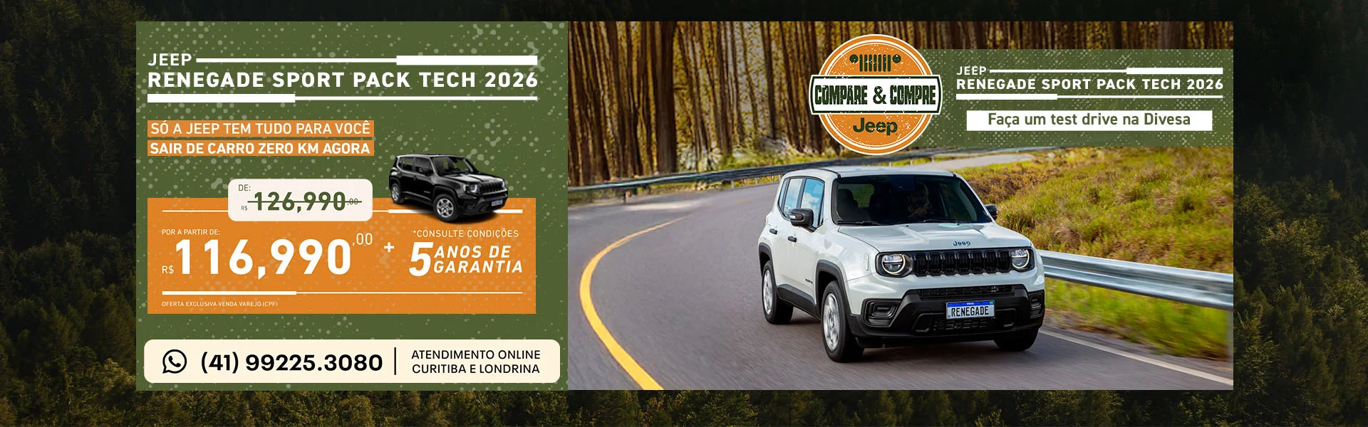 Jeep Renegade é na Divesa